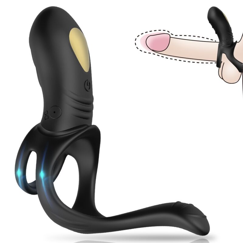 ARMONY - JOY JUMPER RING VIBRATEUR POUR COUPLES & TÉLÉCOMMANDE ANAL PLUG NOIR