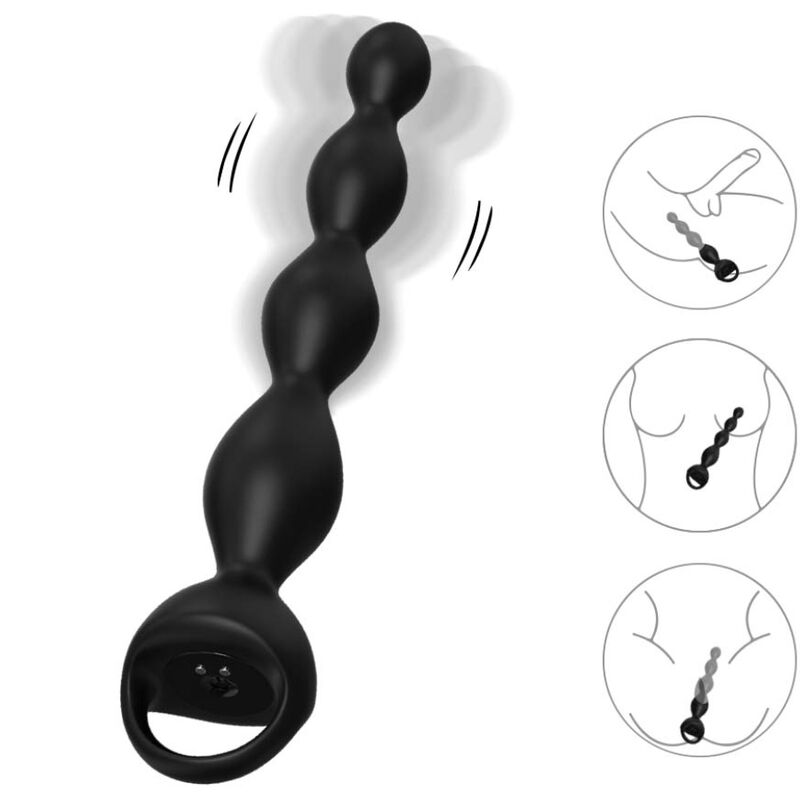 Plug Anal Vibrant Armony Doigt Noir 9 Modes - Armony