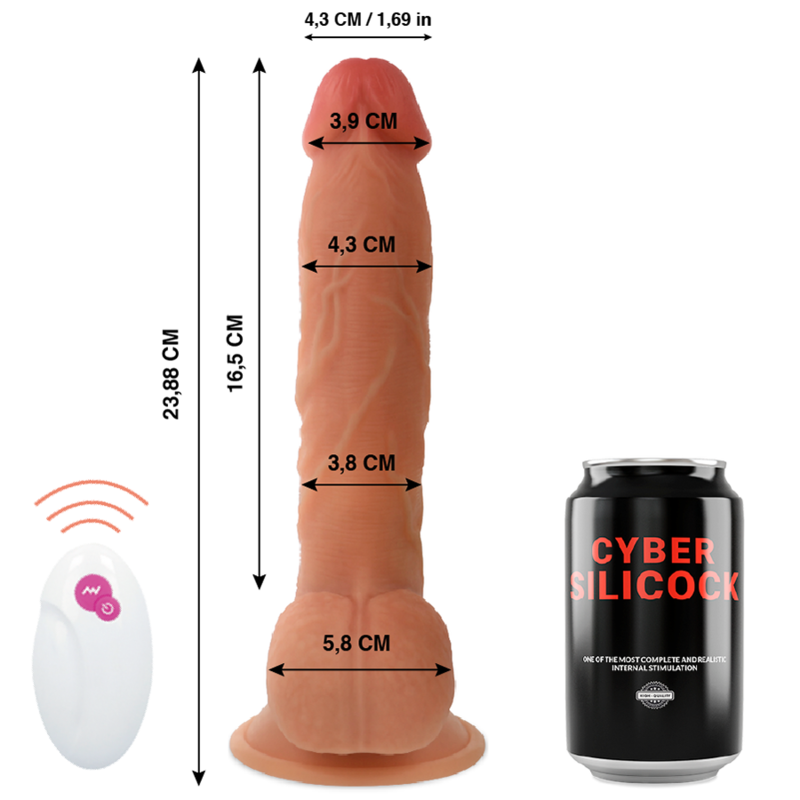 Cyber silicock - télécommande réaliste master ben 23.88 cm -o- 4.3 cm