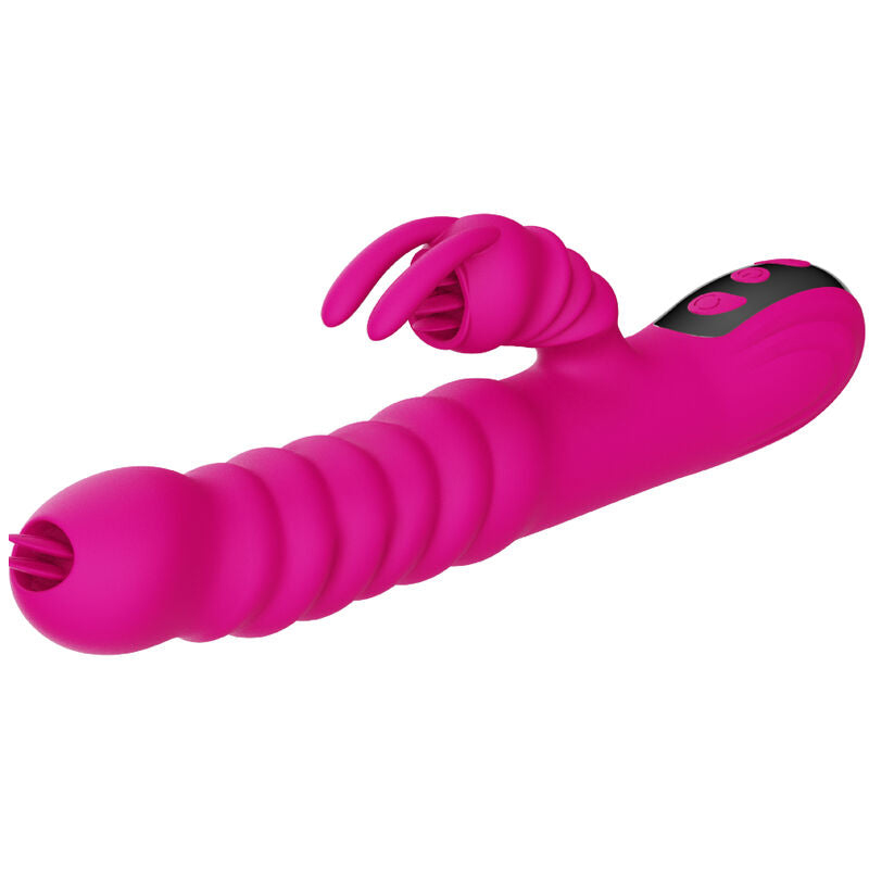 Armony – Vibromasseur Rabbit Multifonction avec Effet Chauffant Fuchsia