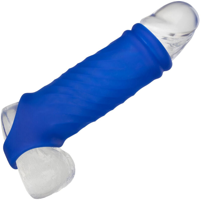 CALEXOTICS - ADMIRAL COUVERCLE DE PÉNIS WAVE SILICONE LIQUIDE BLEU