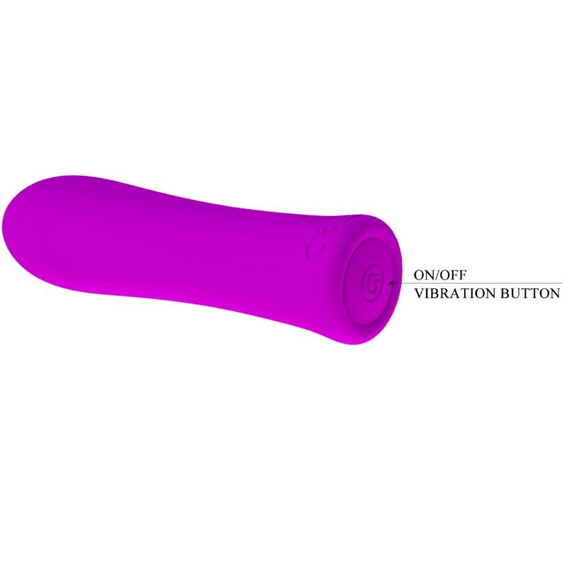 Pretty Love - Mini Vibromasseur Alfreda avec 12 Modes de Vibrations en Silicone Rose