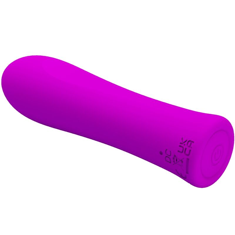 Pretty Love - Mini Vibromasseur Alfreda avec 12 Modes de Vibrations en Silicone Rose