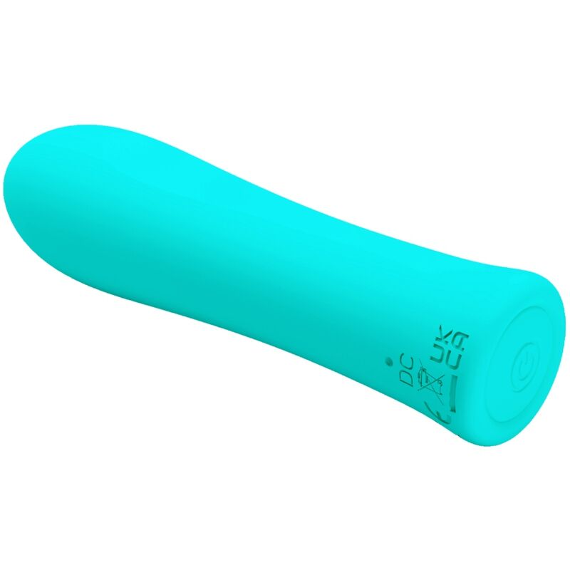 Pretty Love Mini Vibromasseur Alfreda avec 12 Modes de Vibrations en Silicone Bleu