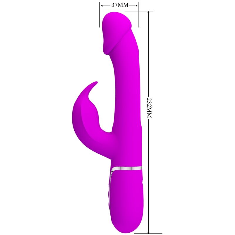 Pretty Love – Stimulateur Rabbit Multifonction 3 en 1 Dejon Fuchsia