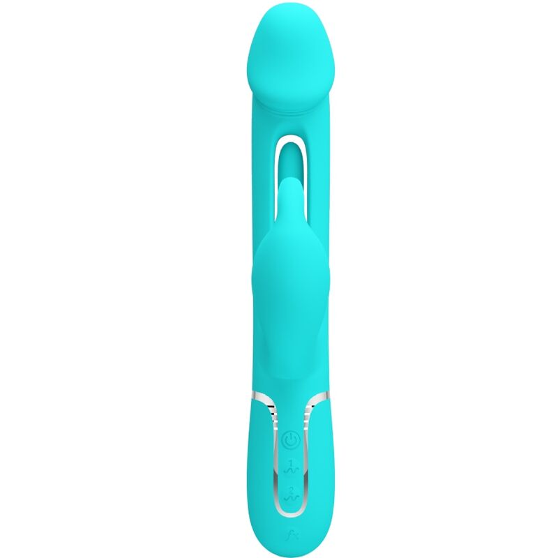 Pretty Love – Stimulateur Rabbit Multifonction 3 en 1 Dejon Bleu