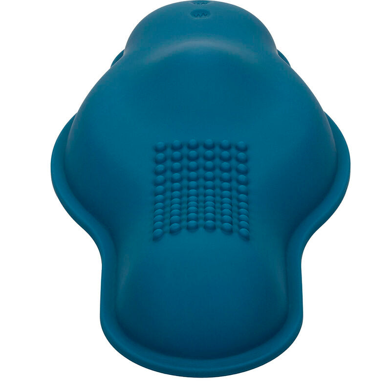 CALEXOTICS - RIDER MASSAGER DOUBLE MOTEUR TÉLÉCOMMANDE BLEU