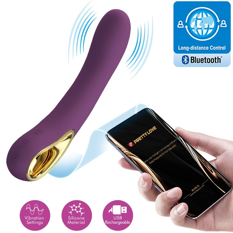 PRETTY LOVE - ETHAN VIBRATEUR RECHARGEABLE VIOLET