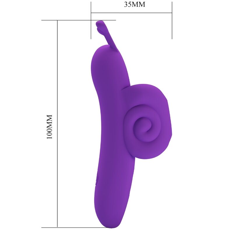 Pretty love - snail puissant stimulateur de doigts violet
