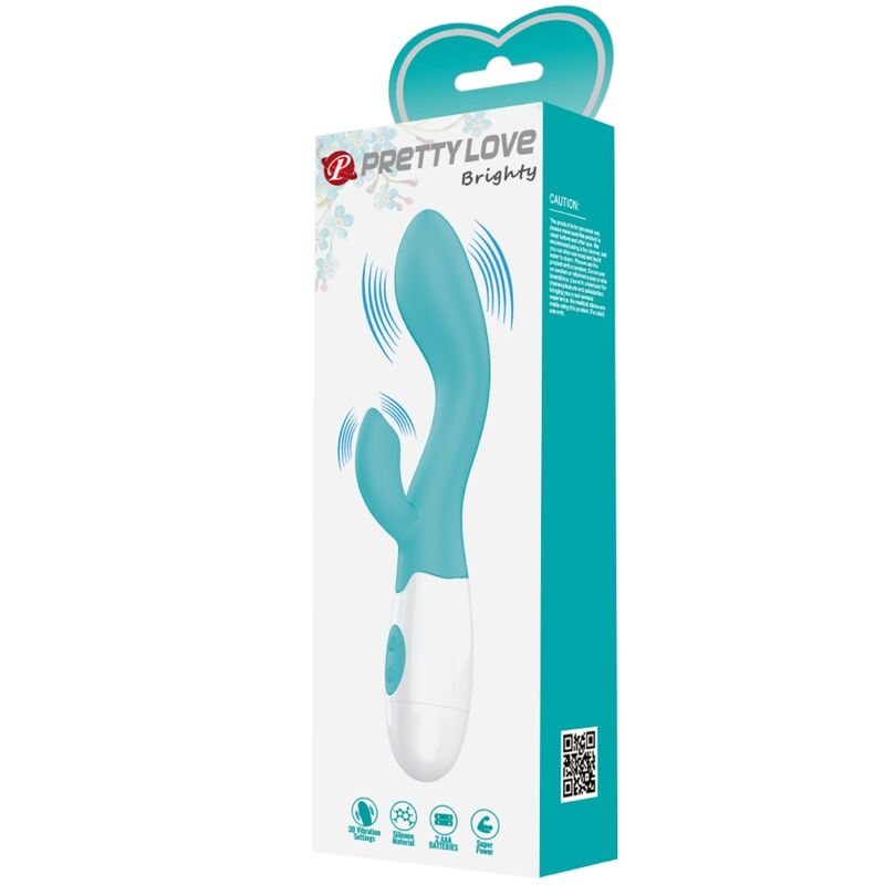 PRETTY LOVE - VIBRATEUR BRIGHTY G-SPOT VERT AQUA