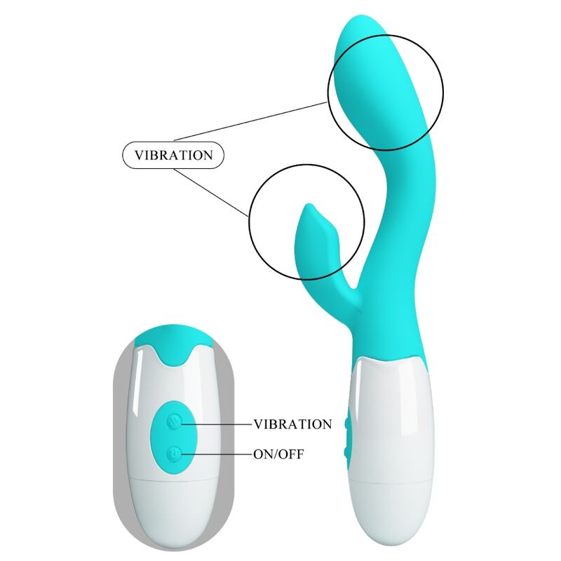 PRETTY LOVE - VIBRATEUR BRIGHTY G-SPOT VERT AQUA