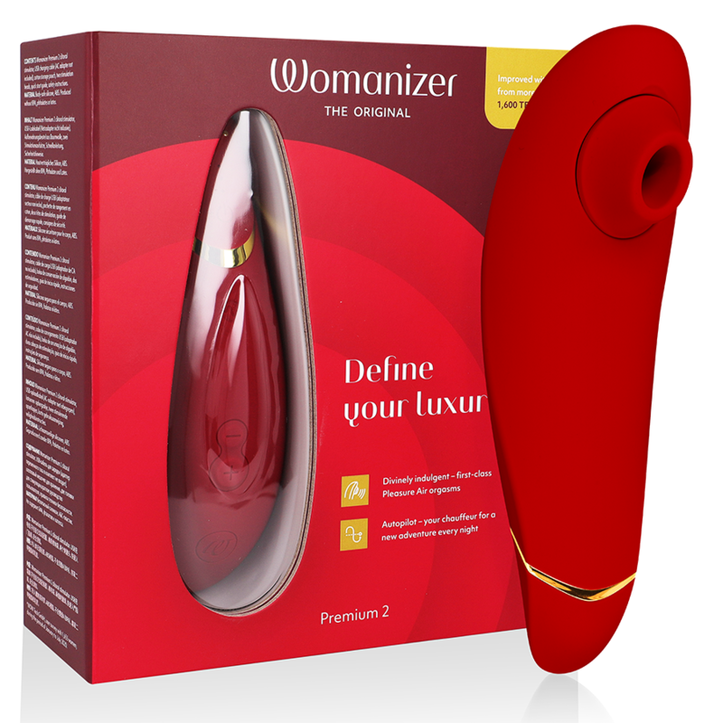 Womanizer - Premium 2 Stimulateur clitoridien | Bordeaux
