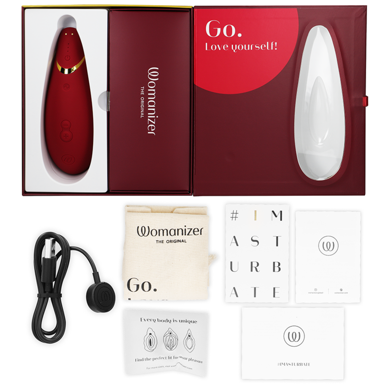 Womanizer - Premium 2 Stimulateur clitoridien | Bordeaux