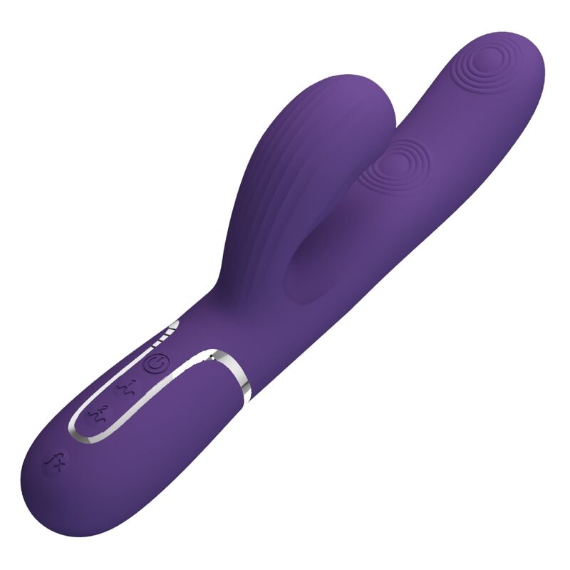 Pretty Love – Vibromasseur double stimulation multifonction 3 en 1 – Violet