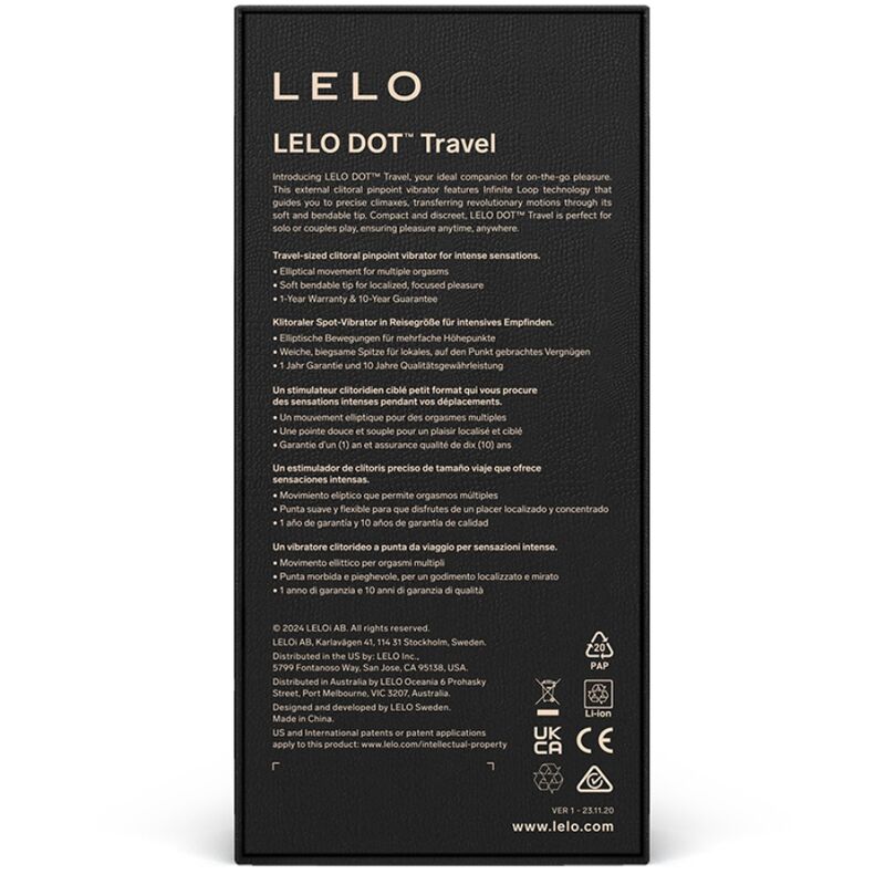 LELO - DOT TRAVEL STIMULATEUR DE CLITORIS VIOLET