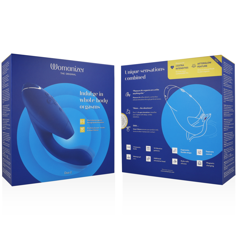Womanizer - Duo 2 Double Stimulation du Clitoris | Bleu