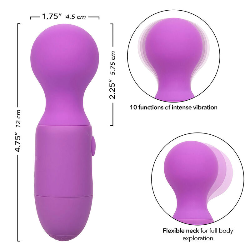 CALEXOTICS - FIRST TIME MASSEUR RECHARGEABLE 10 VIBRATIONS VIOLET