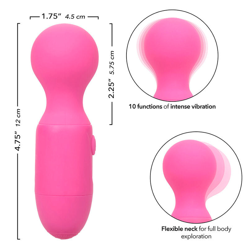 CALEXOTICS - FIRST TIME MASSEUR RECHARGEABLE 10 VIBRATIONS ROSE