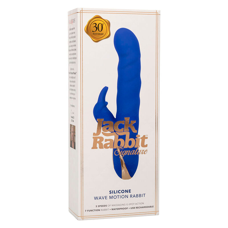 CALEXOTICS - JACK RABBIT VIBRATEUR WAVE MOTION BLEU