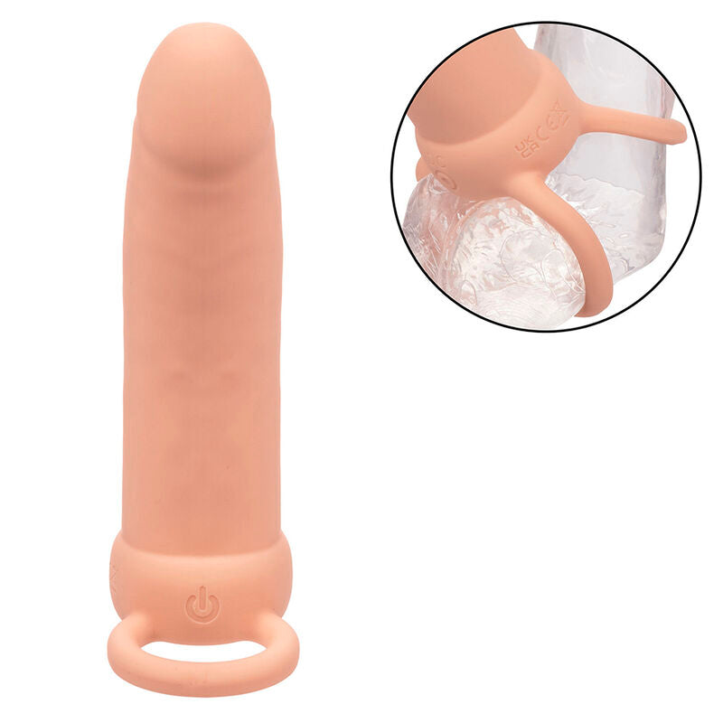 Calexotics - maxx thick double pénétrateur 10 vibrations chair