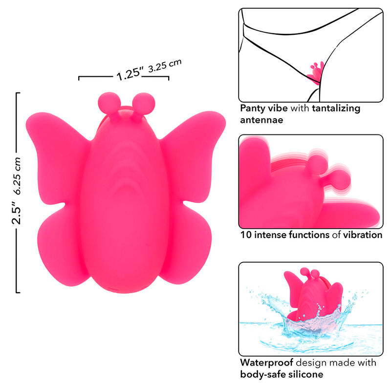 Calexotics - neon vibes flutter vibe stimulateur 10 vibrations rose