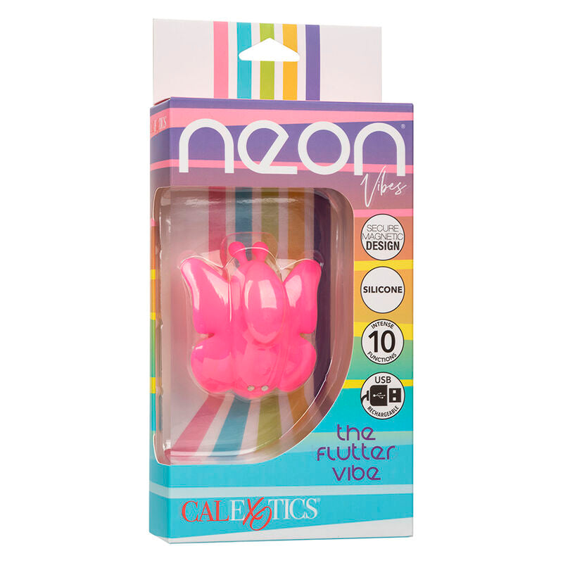 Calexotics - neon vibes flutter vibe stimulateur 10 vibrations rose