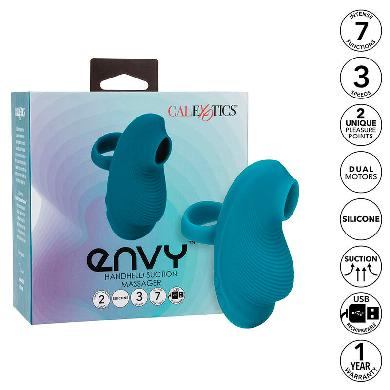 Calexotics – Doigt Vibrant à Air Pulsé Envy – Bleu
