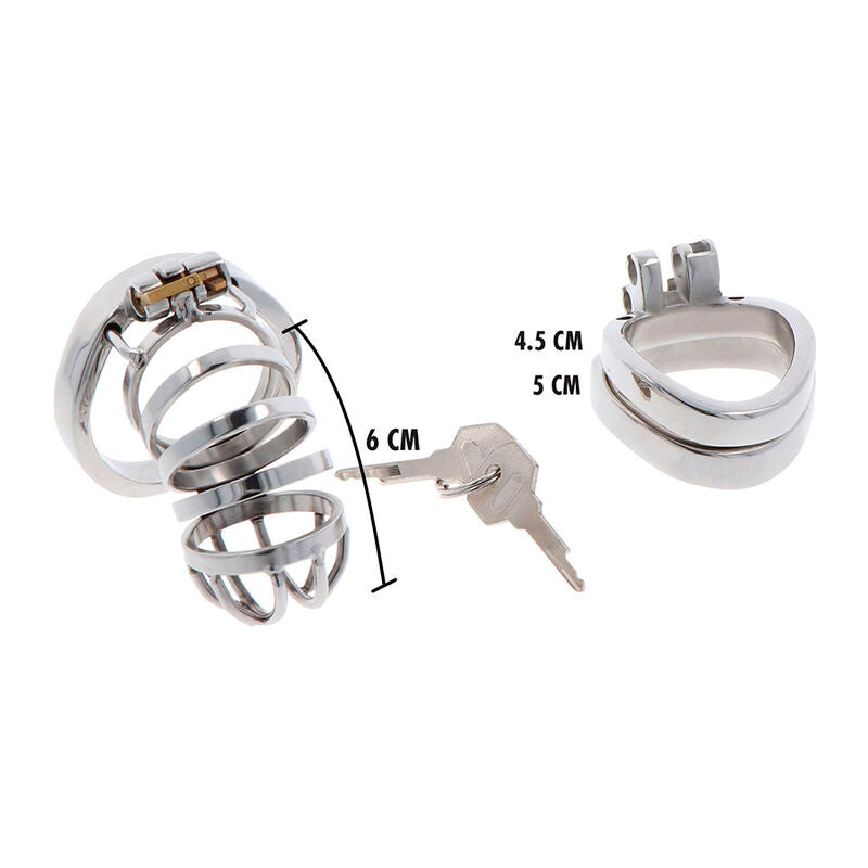 Hidden Desire – Cage de chasteté pénis en métal extrême – 7,9 cm