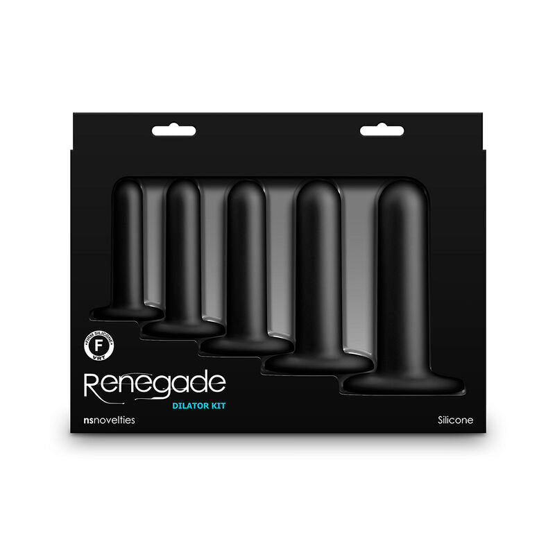 Ns Novelties - Kit dilatateurs silicone Renegade Noir - 5 pièces