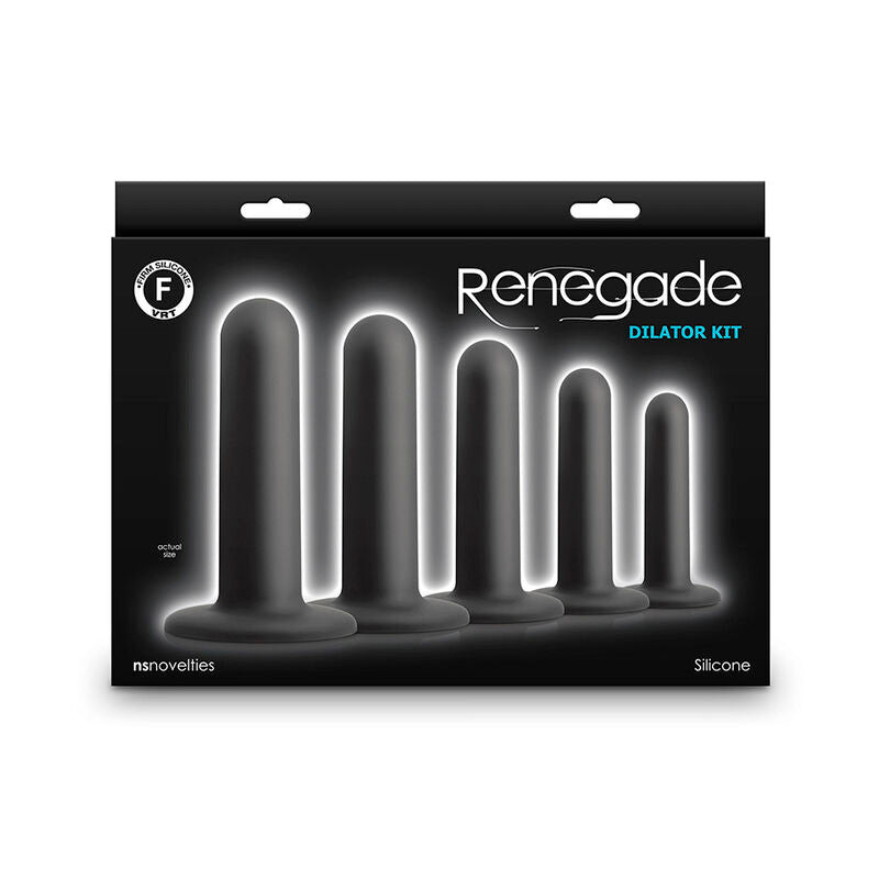 Ns Novelties - Kit dilatateurs silicone Renegade Noir - 5 pièces