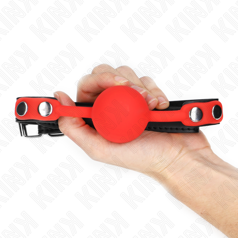 Kink - boule silicone rouge 4 cm bag 60 x 2 cm