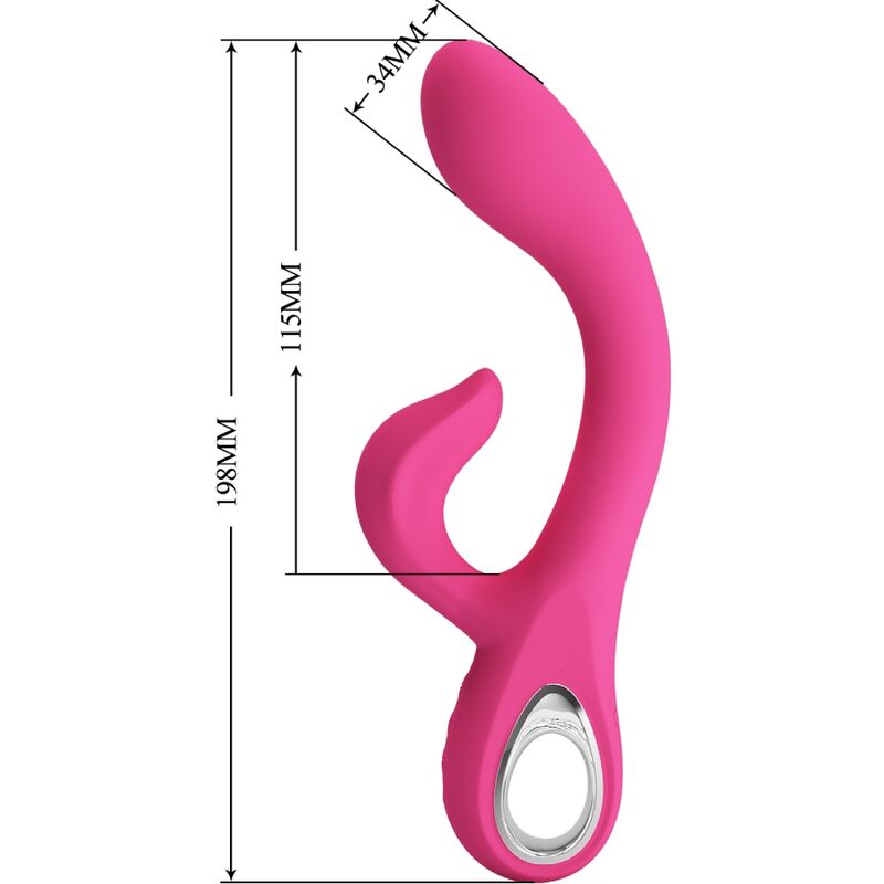 Pretty Love – Sextoy Rabbit Double Stimulation 12 Modes de Vibration Rose