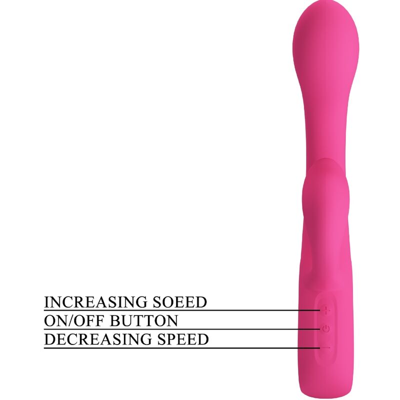 Pretty Love – Sextoy Rabbit Double Stimulation 12 Modes de Vibration Rose