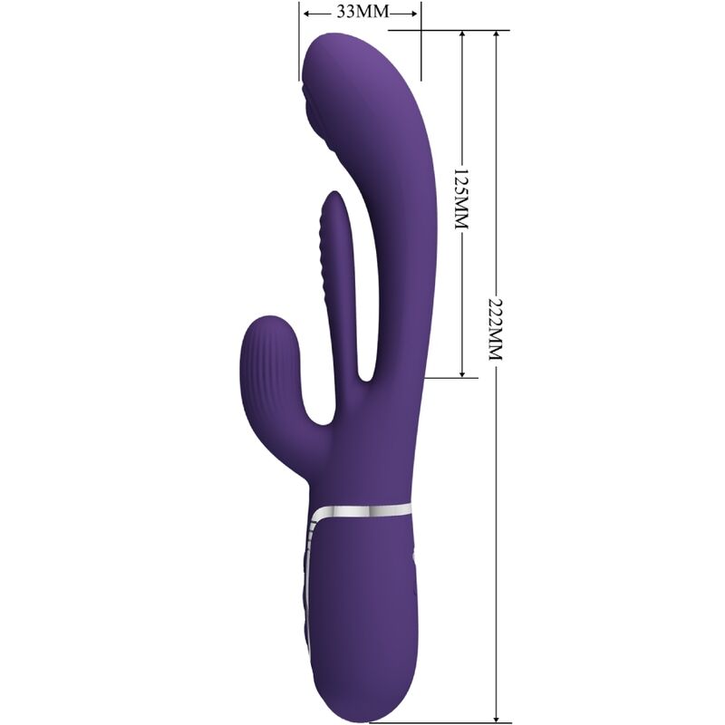 Pretty Love – Stimulateur Rabbit Multifonction 3 en 1 Shania Violet
