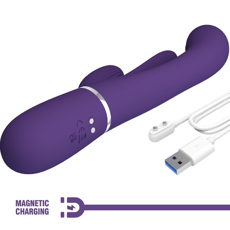 Pretty Love – Stimulateur Rabbit Multifonction 3 en 1 Shania Violet