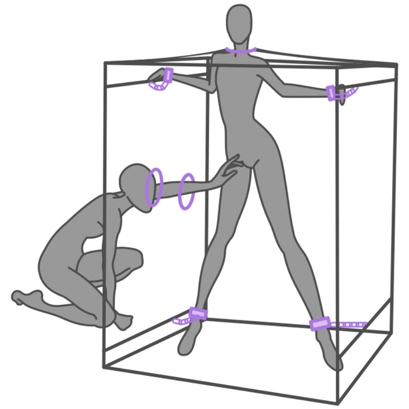 Secret Dome - Cabine BDSM ’Bondage box’ Scandale - Violet et Noir