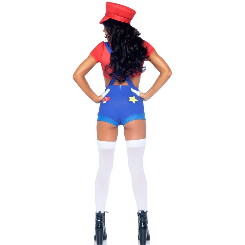 Leg avenue - costume sexy mario bros rouge/bleu s