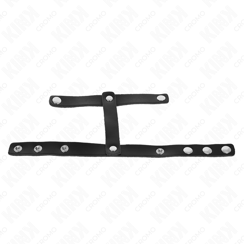 Kink - anneau pénis en cuir réglable et sangle diviseur de couilles