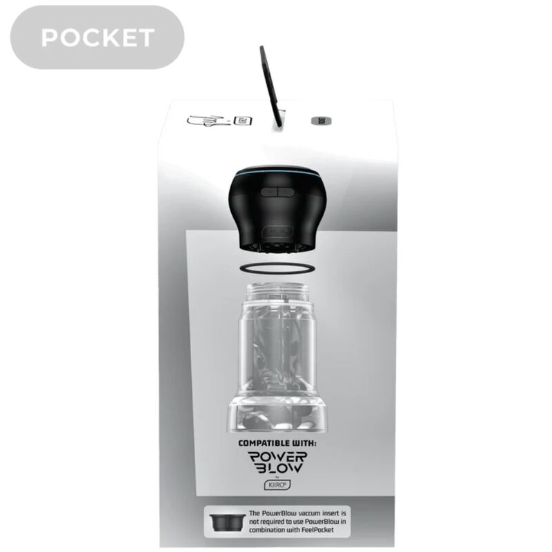 KIIROO - FEEL POCKET STROKER CRISTAL PAR KIIROO TRANSPARENT