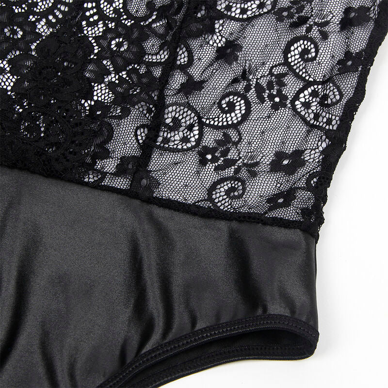 Subblime - 954383 body sexy avec porte-jarretelles noir s/m