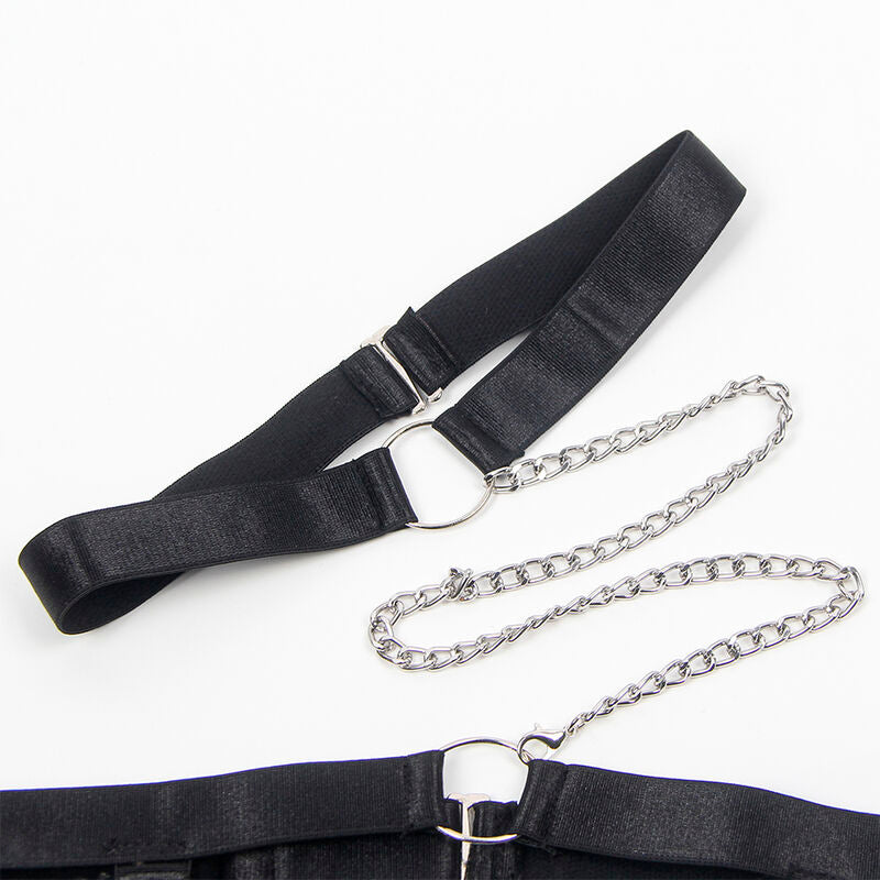 Subblime - 954390 body sexy avec porte-jarretelles noir l/xl