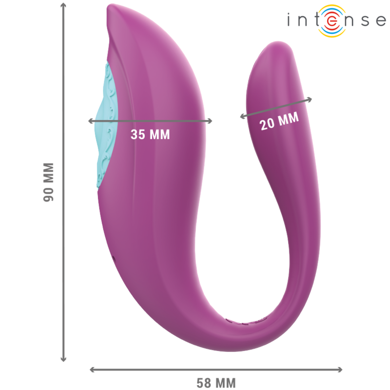 Intense – Stimulateur en U pour couple avec télécommande Annie – Violet