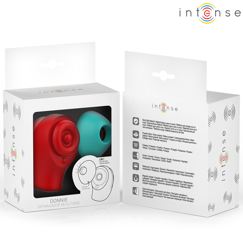 Stimulateur Clitoridien Donnie Rouge/Vert - Intense