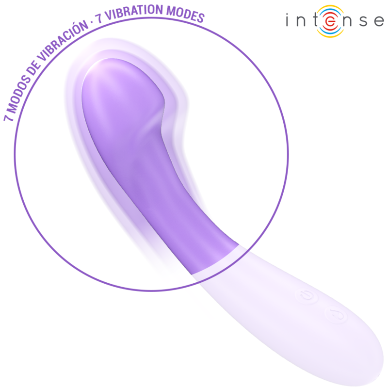 Intense - becky vibrateur 19 cm chauffant 7 vibrations violet
