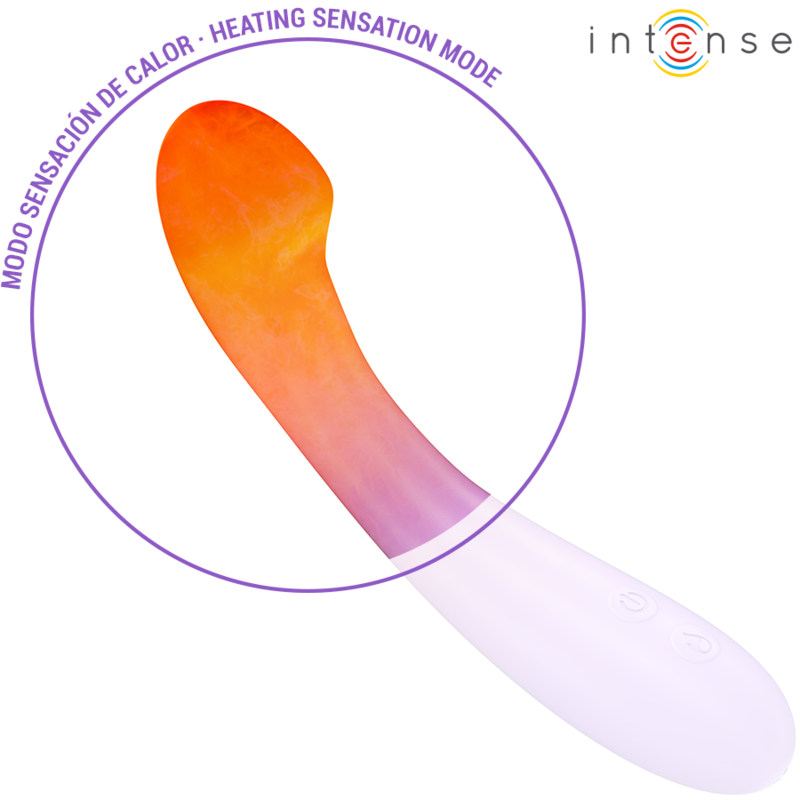 Intense - becky vibrateur 19 cm chauffant 7 vibrations violet