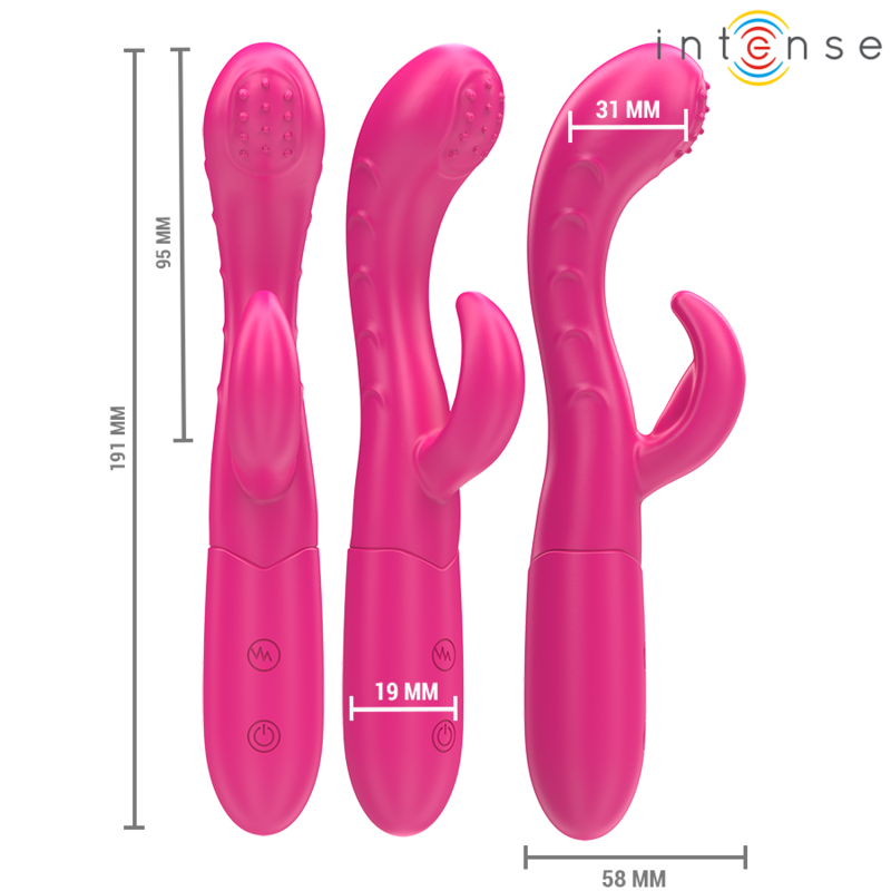 Intense - amara vibrateur avec langue stimulante 10 vibrations rose