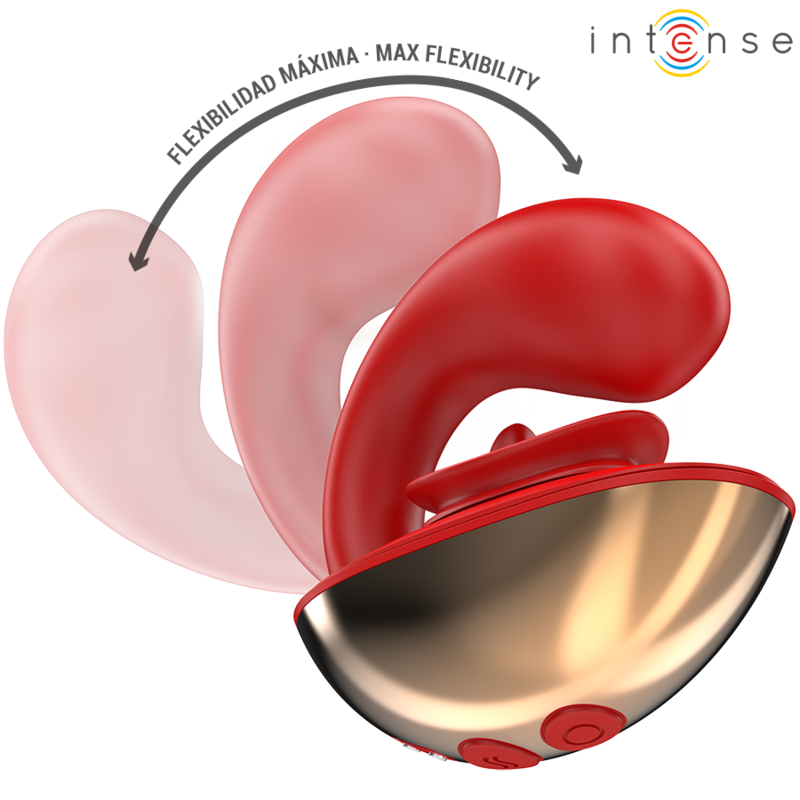 Intense – Stimulateur en U pour couple Mariah – Rouge