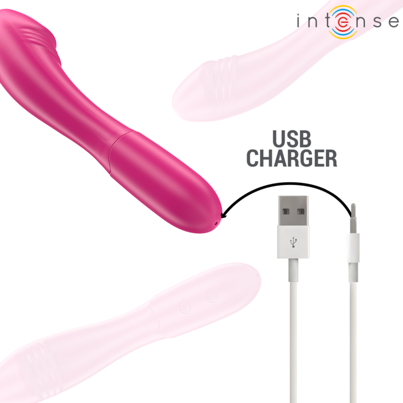 Intense - belinda vibrateur 19 cm flexible 10 vibrations rose