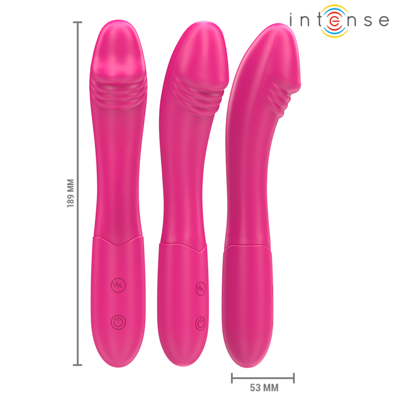 Intense - belinda vibrateur 19 cm flexible 10 vibrations rose