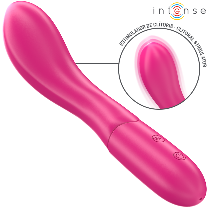 INTENSE - LISETTE VIBRATEUR 19 CM SOUPLE 10 VIBRATIONS ROSE